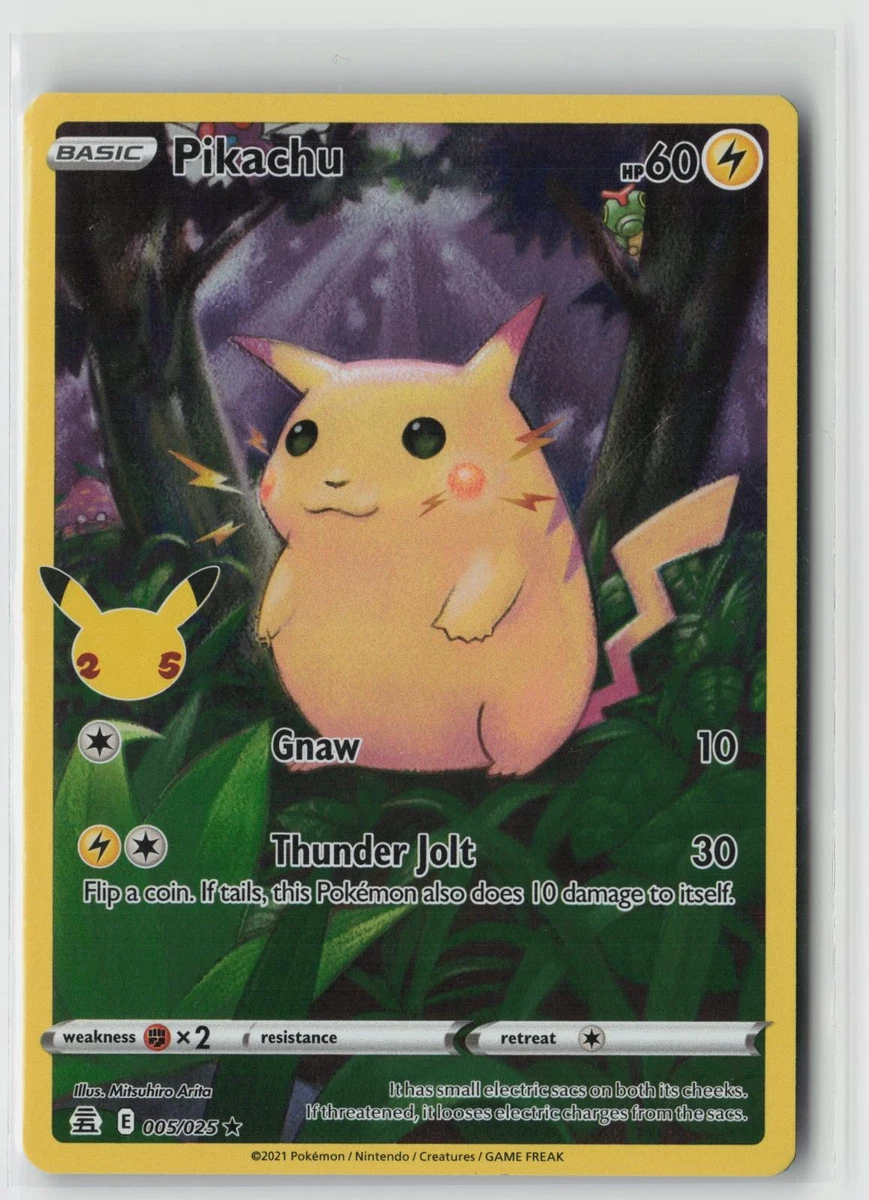 闪电皮卡丘口袋妖怪TCG 罕见个人收藏卡牌游戏卡| eBay