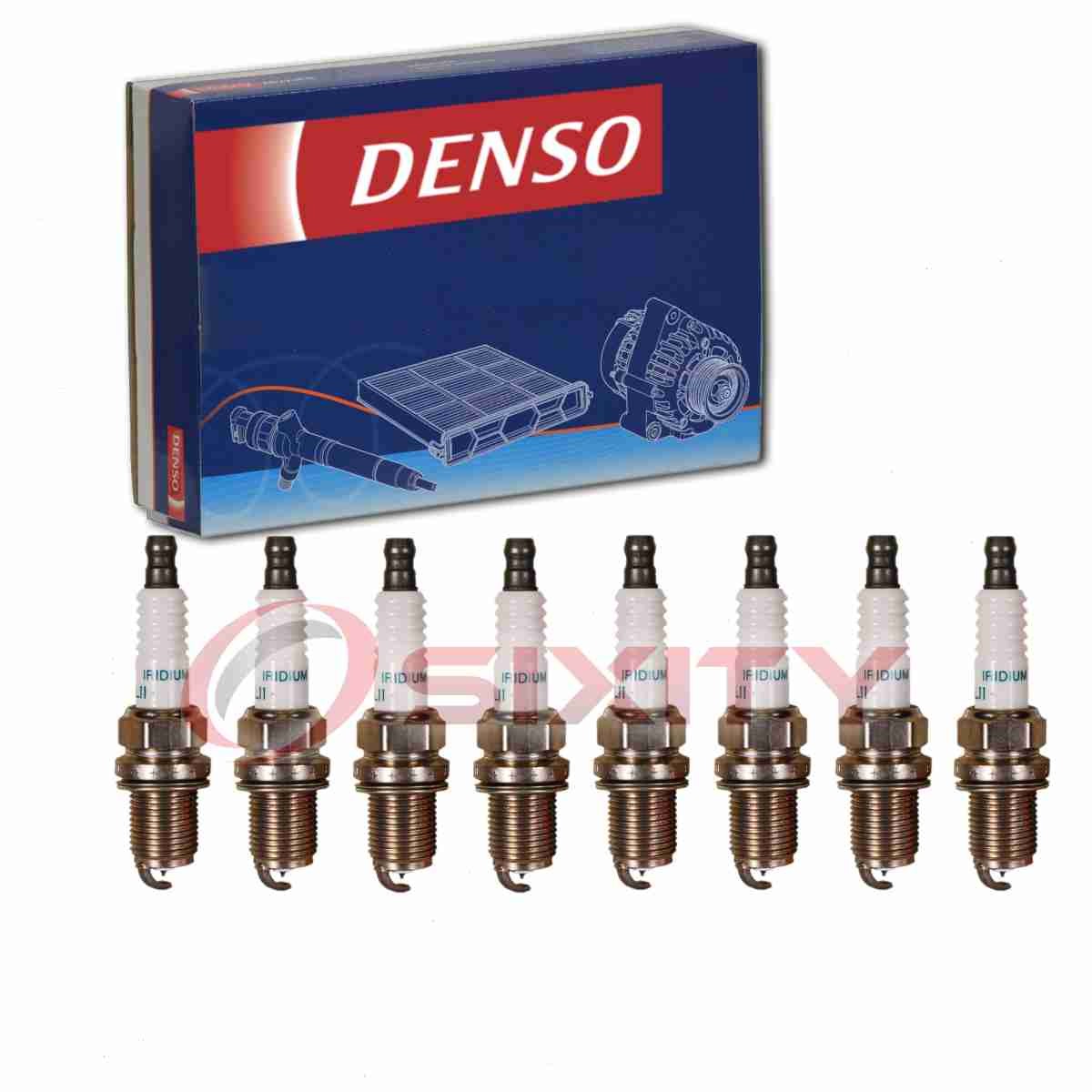 8 pc DENSO 3443 Spark Plugs for SK20PR-L11 MD322771 MD313443 M05269899 wn