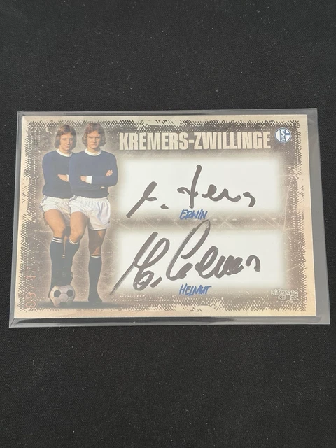 Kremers-Zwillinge Erwin/Helmut Dual Auto /47 Ultimate Dropz FC Schalke O4 OnCard