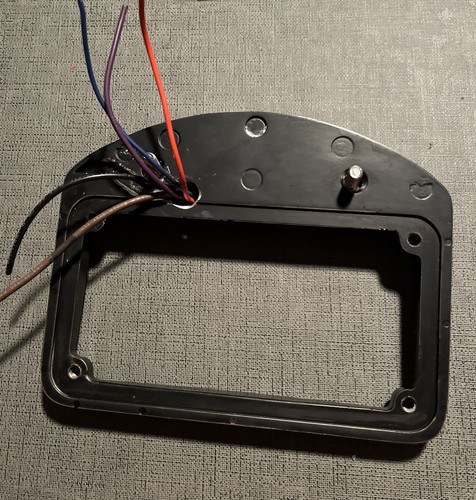 Motorcycle License Plate Frame W/ Tail Brake Light Turn Signals For H-D & Others - Picture 2 of 8