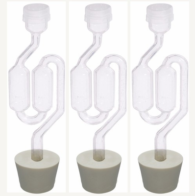 #ad 3ct. S Shape Airlock with #7 Stopper Set of 3 Bubble Airlock $9.49