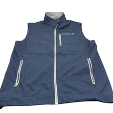 Cinch Bonded Vest Mens Large Soft Shell Conceal Carry Zip Jacket Western Navy