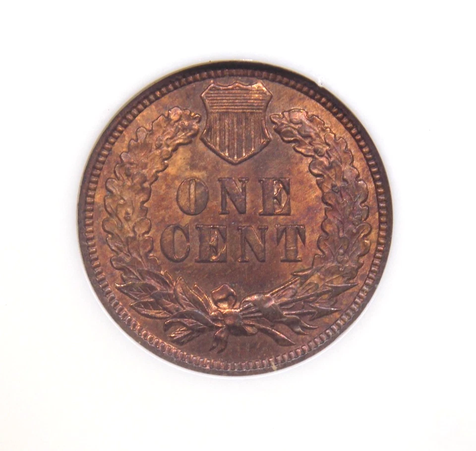 1906 Indian Head Cent Penny 1c NGC MS65 RB #004 Red Brown Gem BU Unc ECC&C, Inc. - Image 2 of 4
