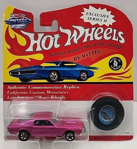 Hot Wheels 1994 Vintage Collection Pink Mustang W/protector VHTF color