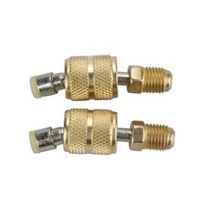 2 R410A Charging Vacuum Port Adapter Split Air Conditioner Brass Converter