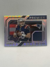 2021 Panini Prizm Mac Jones Premier Jerseys Rookie Memorabilia #PJ-6 Patriots