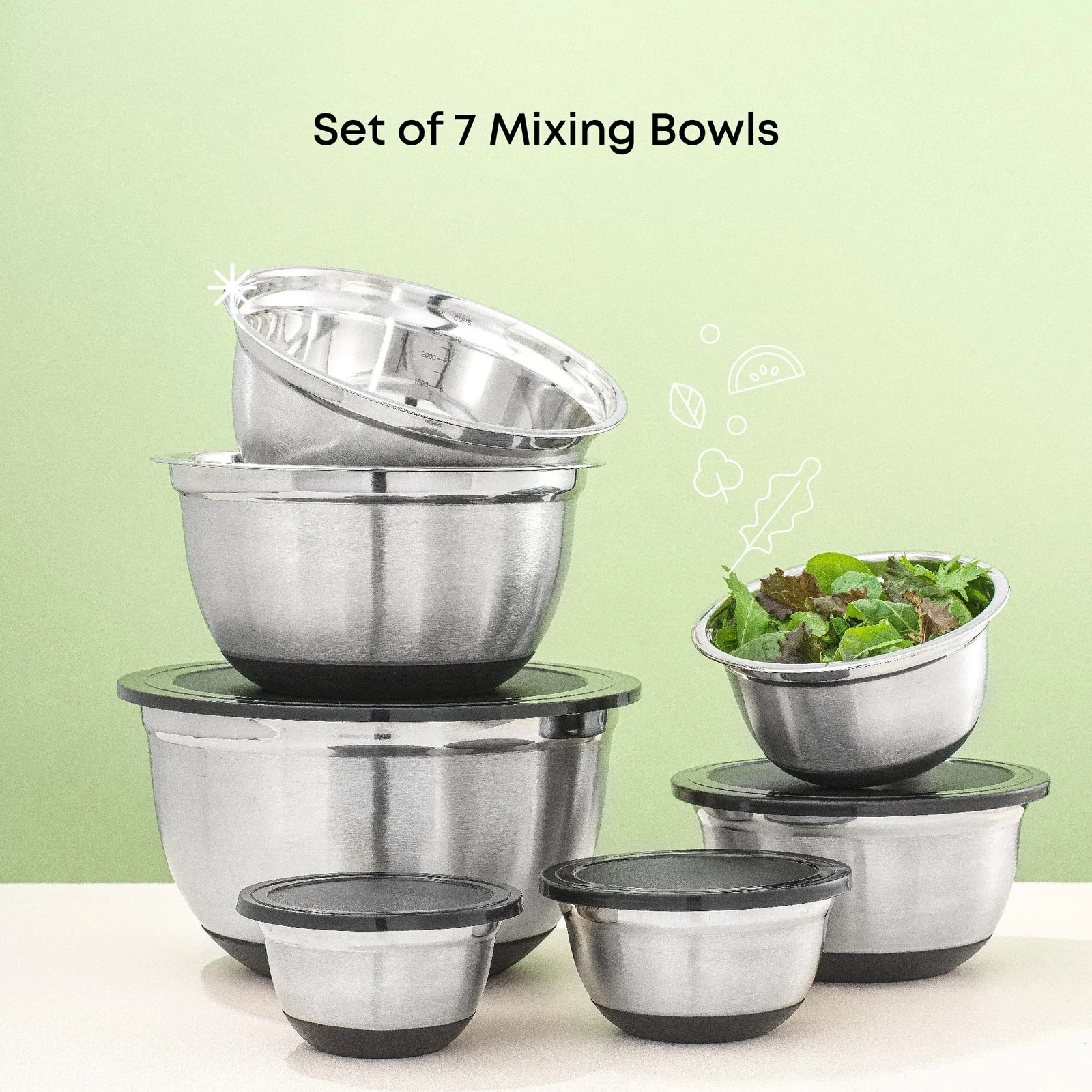 JoyJolt Mixing Bowls - Thumbnail 5