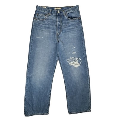 Levi's Women s Size 30 Premium Ribcage Straight Ankle High Rise Big E Jeans