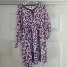 Tea Collection Girls Floral Long Sleeve Dress Size 5 Party Casual School Cotton