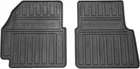 Pair Genuine Land Rover Defender Front Floor Mats Black Rubber 2007 to 2016 TDCi
