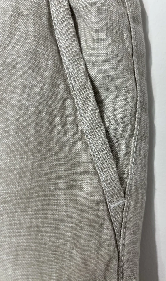 Tommy Bahama Mujer Pantalones Cortos XS Lino Avena Bolsillos Cintura Elástica Encaje Logo Nuevo sin Etiquetas Foto 4 de 4