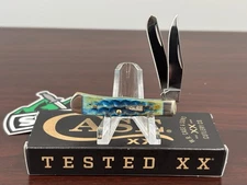 Case XX SMKW Exclusive Burnt Sea Dragon Bone Tiny Trapper Knife New 62154 SS