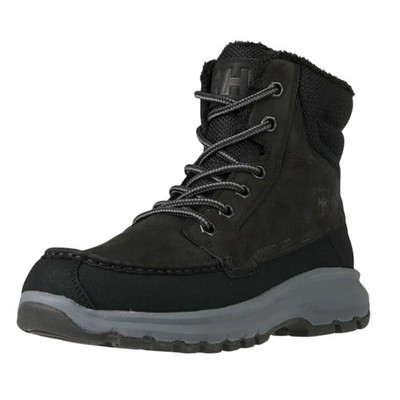 Helly Hansen Mens Garibaldi V3 Winter Boots US 9 Black Leather WP Insulated NWOB