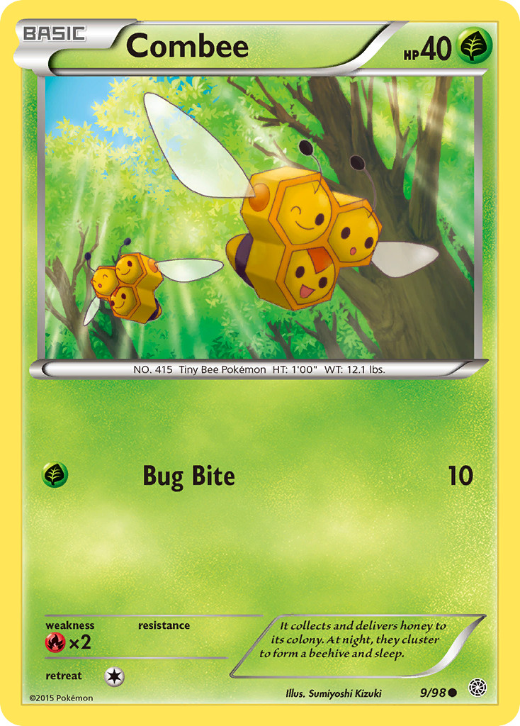 Combee 9/98 Common Ancient Origins Pokemon Lightly Played