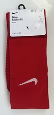 NIKE Matchfit Over The Calf Soccer Socks Men  s Medium 6-8 Red White - New