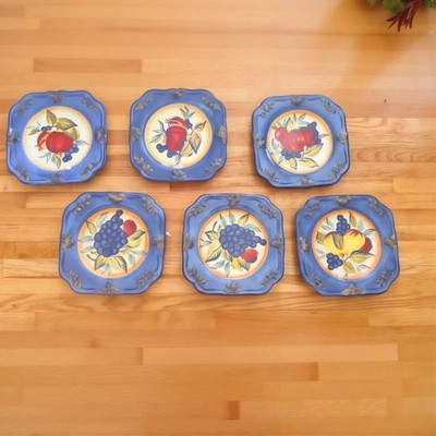 Ceramic Salad Plates Certified International Pamela Gladding Toscana Set