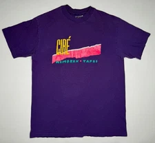 Vintage Memorex Cire Cassette Tapes Single Stitch T-Shirt Hanes Beefy USA L