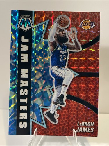 LeBron James [Reactive Blue] #10 2020 Panini Mosaic Jam Masters card