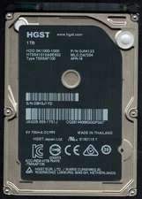 HTS541010A9E632 P/N: 0J44123 MLC: DA7254 THAILAND APR 2018 HGST 1TB APPLE