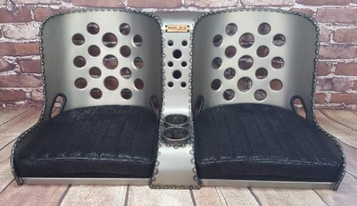 Bomber Seat Rat Rod Hot Rod Bench Seat 40 W Black Cushions Ebay