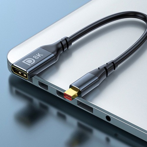 8K Mini DisplayPort Male to DisplayPort Female Cable 8K 7680x4320 Cable for Game - Picture 6 of 10