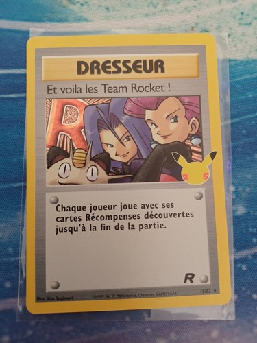 Carte Pokemon Dresseur Et voilà la Team Rocket 15/82 - Célébrations 25 ans FR