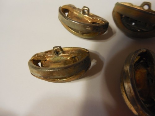 Costume metal buttons Vintage Sewing Notion Mid Century 1" - Picture 7 of 8