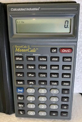 Calculated Industries Electric Calc II Project Calculator #3346 Worlds First