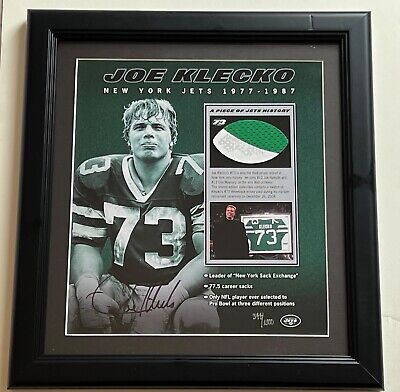 Joe Klecko Signed Football Proof COA Autographed New York Jets HOF Joe Klecko Signed Football Proof COA Autographed New York Jets HOF