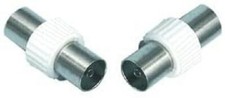 ASCL 2 x Female Coax Socket Coupler for Joining Coaxial Aerial TV Cable Lead