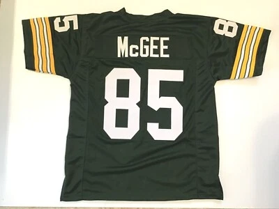 UNSIGNED CUSTOM Sewn Stitched Max McGee Green Jersey - M, L, XL, 2XL