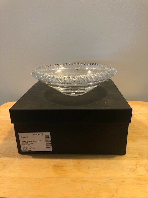 Orrefors Crystal Bracelet Bowl. New in Box.