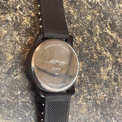 Ed Hardy Men's Black Silicone Strap Watch 48mm | eBay Ed Hardy Men's Black Silicone Strap Watch 48mm | eBay