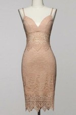 Spaghetti Strap Lace Detailed Dress