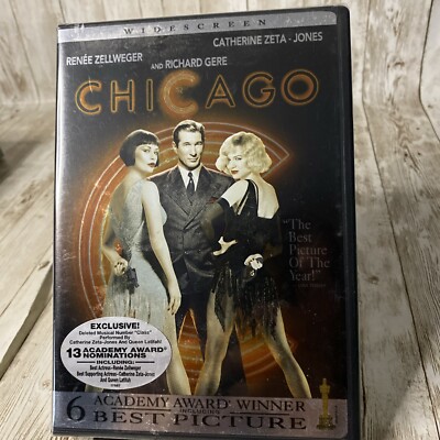 Chicago (DVD, 2003, Widescreen) New Factory Sealed