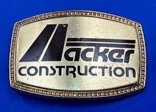 Acker Home Construction Company Promo Advertising Belt Buckle Fl, Ga, Texas