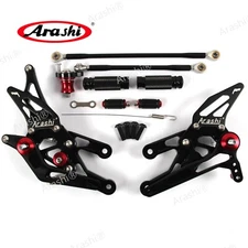 Arashi Rearsets For Honda CBR600RR 2003 2004 2005 2006 Rear Set Foot Pegs Pedals