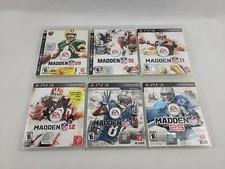 Madden NFL 09 10 11 12 13 & 14 (25) Lot Of 6 PlayStation 3 Ps3 5/6 CIB W/ Manual