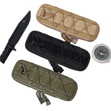 Tactical Knife Sheath Bag Molle Flashlight Holster Pouch Utility Tool Pouch Case