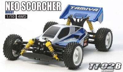 Tamiya 58568 Neo Scorcher Buggy TT02B 4x4 RC Bausatz (Auto ohne ESC)