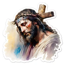 Jesus Cross Sticker Decal