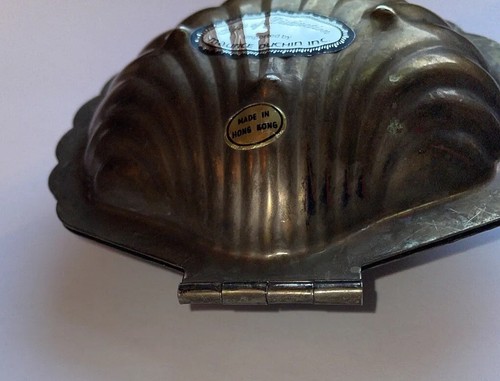 Vintage Maurice Duchin Silverplated Shell What Not Dish / Ashtray Hong Kong - Picture 6 of 9