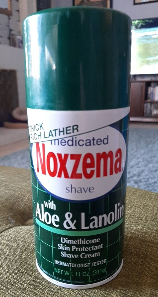 Noxzema Medicated Shave Cream With Aloe & Lanolin 11 Oz Can NEW