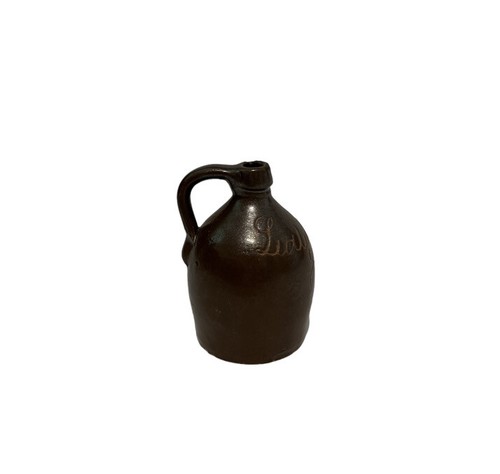 Antique 'Little Brown Jug' Incised Miniature Stoneware Jug - Picture 2 of 7