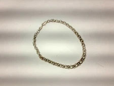 Vintage 925 Sterling Silver FAS Italy 8.25” Bracelet Chain Link 4mm Unisex Rolo