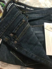 A0MAZON ESSENTIALS MENS NEW BLUE JEANS BOOTCUT SLIM