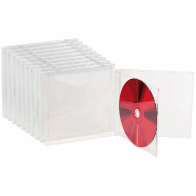 PEARL CD Hüllen: Doppel CD Jewel Boxen im 10er-Set, klares Tray