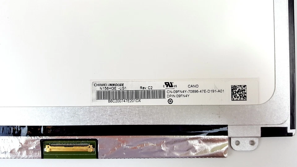 Pantalla LCD para portátil Innolux 15.6" 1920x1080 FHD 40pin mate N156HGE-LG1 REV. C2 Foto 3 de 4