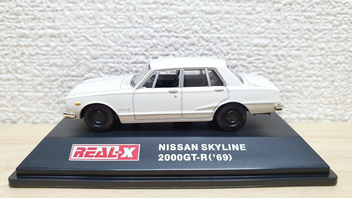 1/72 Real-X 1969 NISSAN SKYLINE 2000GT-R WHITE diecast car model