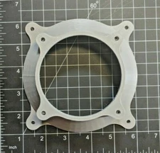 120mm to 80mm Fan Adapter Flow Converter PC Mod Custom Panel Hose Mount Flange